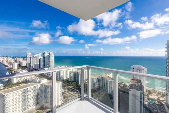 4010 S Ocean Dr Unit T3501, Hollywood, FL 33019 - balcony featuring a water view