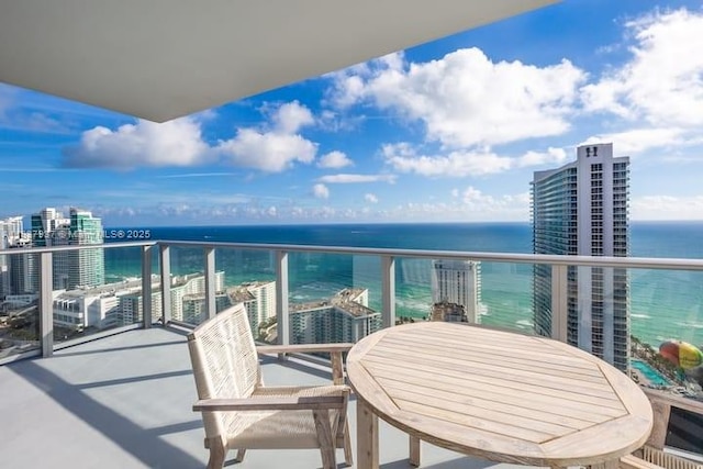 4010 S Ocean Dr Unit T3501, Hollywood, FL 33019 - balcony with a water view