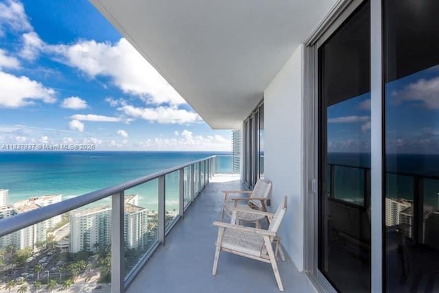4010 S Ocean Dr Unit T3501, Hollywood, FL 33019 - balcony featuring a water view