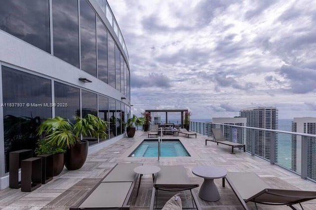 4010 S Ocean Dr Unit T3501, Hollywood, FL 33019 - view of swimming pool featuring a jacuzzi