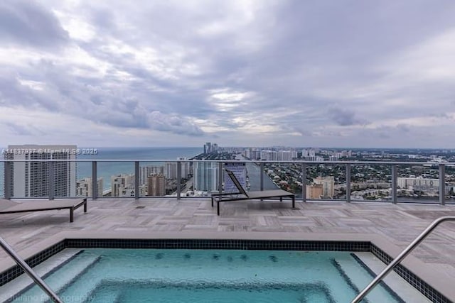 4010 S Ocean Dr Unit T3501, Hollywood, FL 33019 - view of pool featuring a swimming pool and a view of city