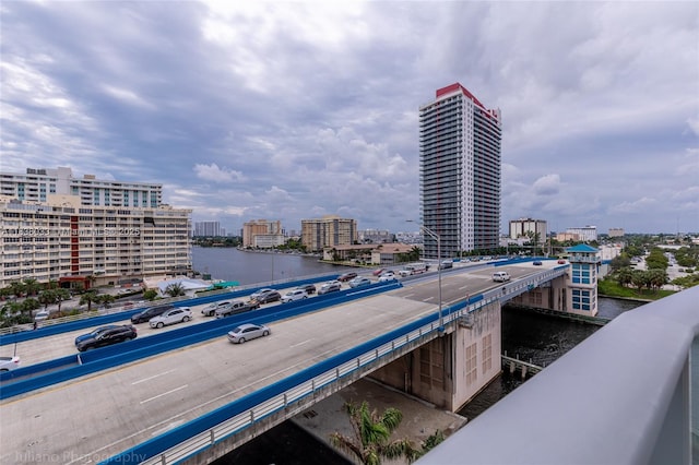 4010 S Ocean Dr Unit R409, Hollywood, FL 33019 - water view with nearby urban area and a notable bridge
