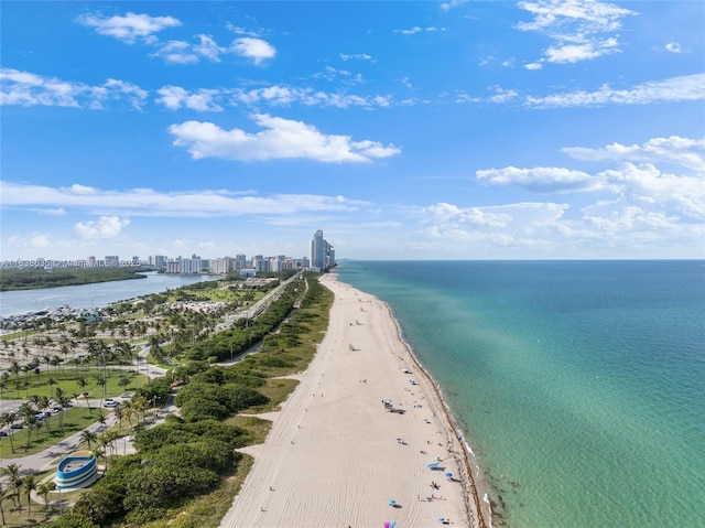 1135 103rd St Unit 702, Bay Harbor Islands, FL 33154 - water view with nearby beach and skyline