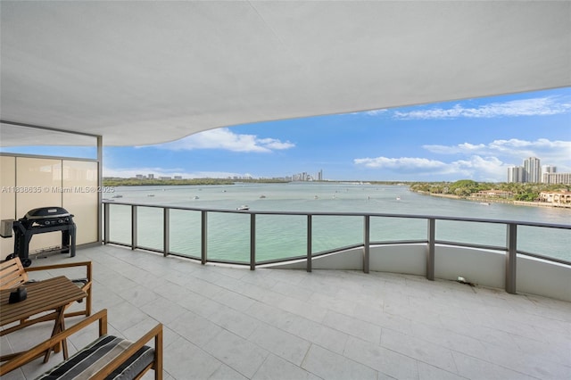 1135 103rd St Unit 702, Bay Harbor Islands, FL 33154 - balcony with a water view