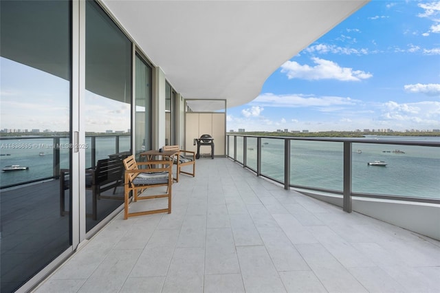 1135 103rd St Unit 702, Bay Harbor Islands, FL 33154 - balcony featuring a water view