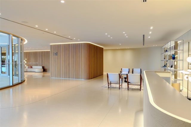 1135 103rd St Unit 702, Bay Harbor Islands, FL 33154 - reception area with recessed lighting