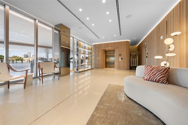 1135 103rd St Unit 702, Bay Harbor Islands, FL 33154 - community lobby with wooden walls