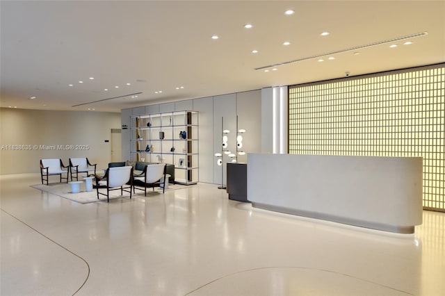 1135 103rd St Unit 702, Bay Harbor Islands, FL 33154 - building lobby featuring recessed lighting