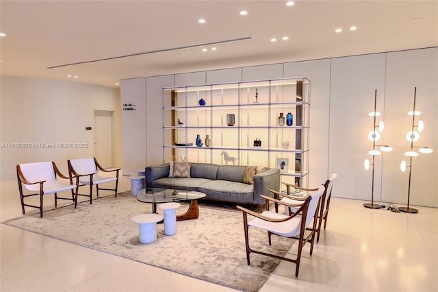 1135 103rd St Unit 702, Bay Harbor Islands, FL 33154 - living room with recessed lighting