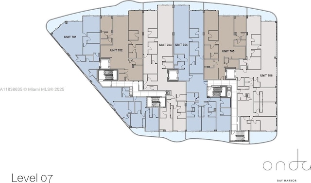 1135 103rd St Unit 702, Bay Harbor Islands, FL 33154 - view of property floor plan