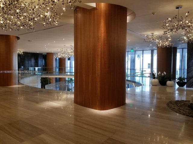 488 NE 18th St Unit 509, Miami, FL 33132 - lobby featuring floor to ceiling windows