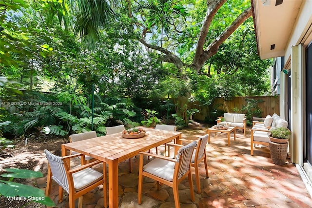 2794 SW 22nd Ave, Miami, FL 33133 - view of patio / terrace featuring outdoor dining area and an outdoor living space