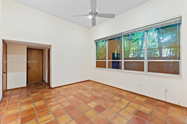 2794 SW 22nd Ave, Miami, FL 33133 - unfurnished room with baseboards and ceiling fan