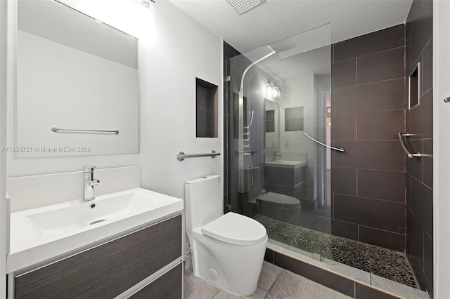 5077 NW 7th St Unit Ph15, Miami, FL 33126 - full bathroom with vanity and a walk in shower