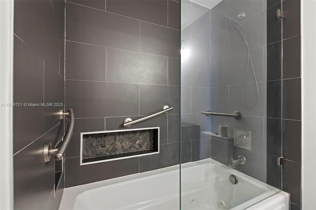 5077 NW 7th St Unit Ph15, Miami, FL 33126 - bathroom featuring a combined bath / shower with jetted tub