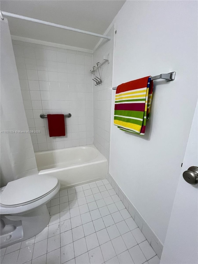 855 Euclid Ave Unit 104, Miami Beach, FL 33139 - full bathroom featuring shower / tub combo with curtain and tile patterned floors