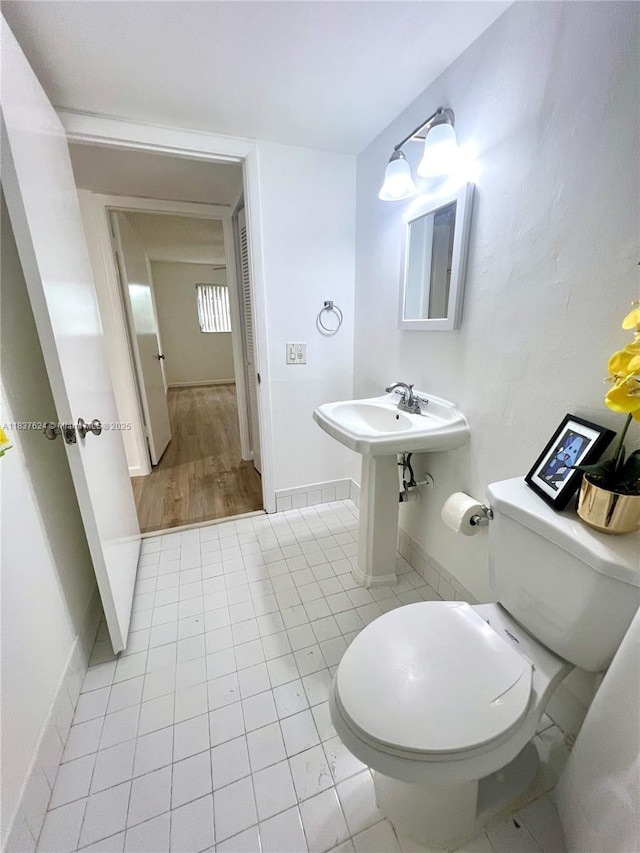 855 Euclid Ave Unit 104, Miami Beach, FL 33139 - half bathroom with toilet and baseboards