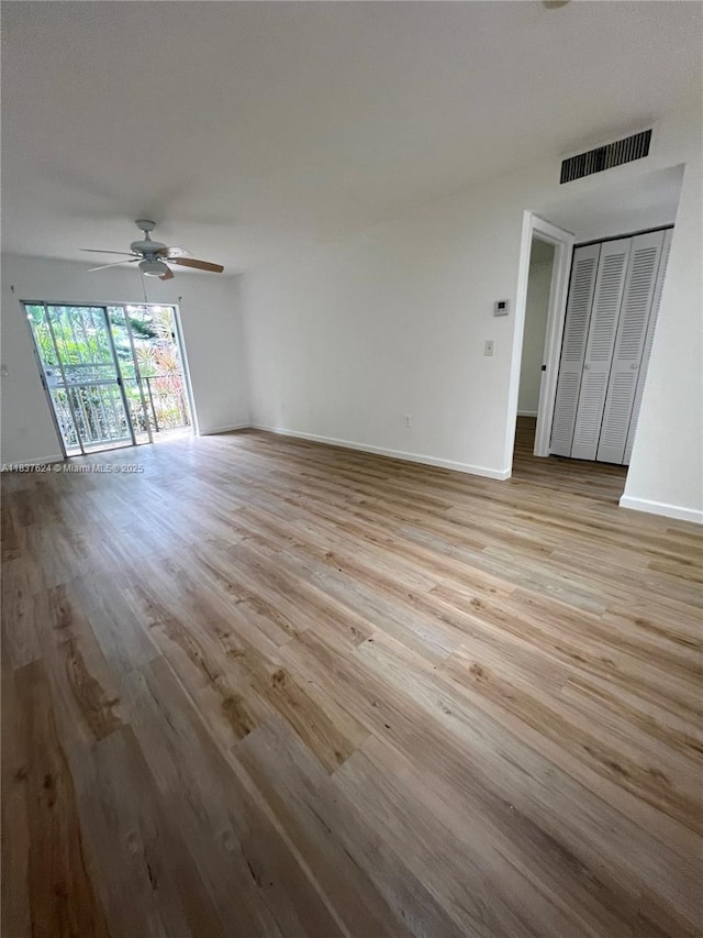 855 Euclid Ave Unit 104, Miami Beach, FL 33139 - unfurnished room with wood finished floors and ceiling fan