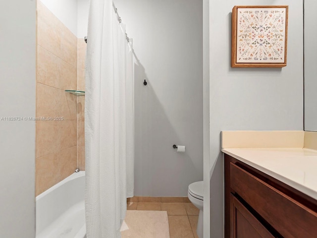 11901 SW 150th Pl, Miami, FL 33196 - full bath with tile patterned flooring, vanity, and shower / bath combination with curtain