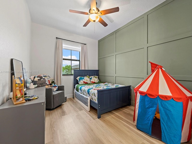 11901 SW 150th Pl, Miami, FL 33196 - bedroom featuring light wood finished floors and a ceiling fan