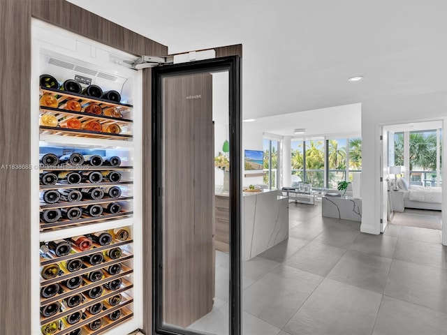 9940 W Bay Harbor Dr Unit 3G-S, Bay Harbor Islands, FL 33154 - wine cellar with tile patterned floors