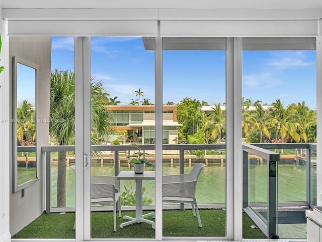 9940 W Bay Harbor Dr Unit 3G-S, Bay Harbor Islands, FL 33154 - view of unfurnished sunroom