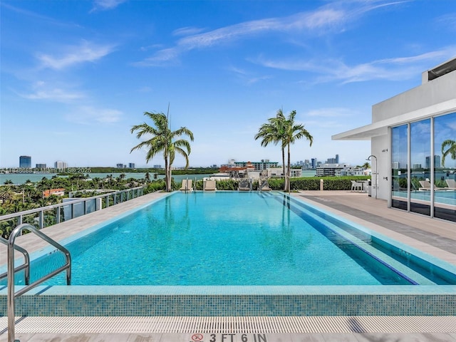 9940 W Bay Harbor Dr Unit 3G-S, Bay Harbor Islands, FL 33154 - community pool featuring a city view