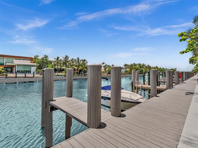 9940 W Bay Harbor Dr Unit 3G-S, Bay Harbor Islands, FL 33154 - dock with a water view