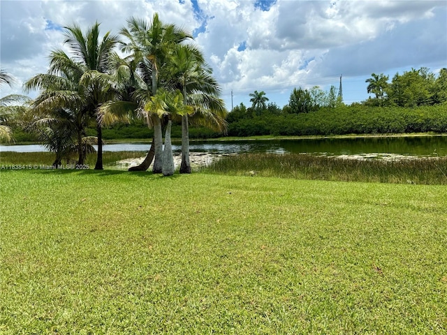 1111 NW 173rd Ave, Pembroke Pines, FL 33029 - view of green lawn with a water view