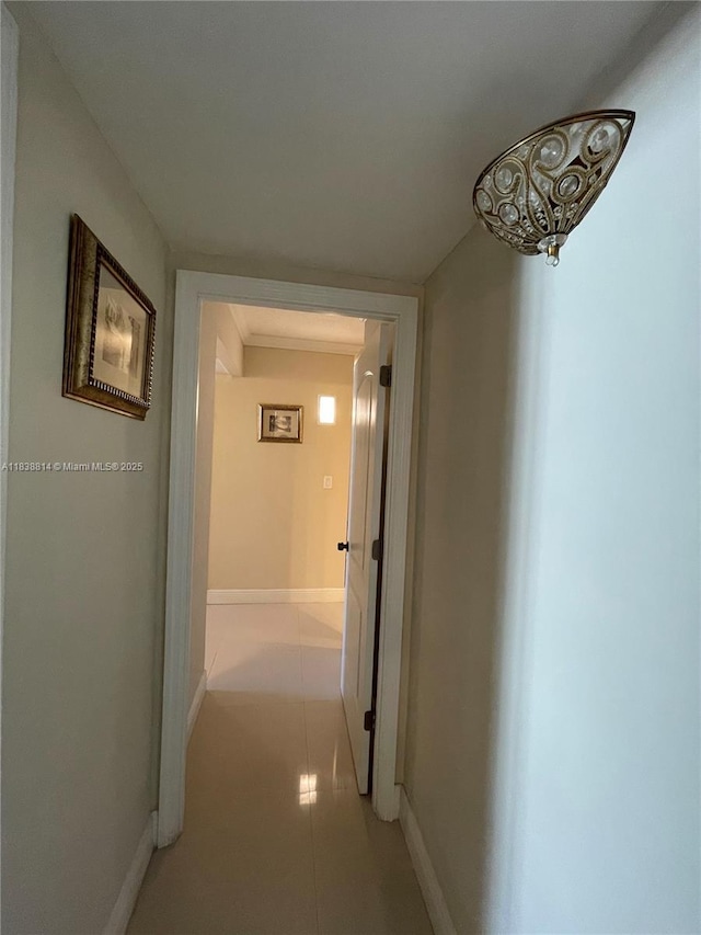 19390 Collins Ave Unit 902, Sunny Isles Beach, FL 33160 - hall featuring baseboards and light tile patterned floors
