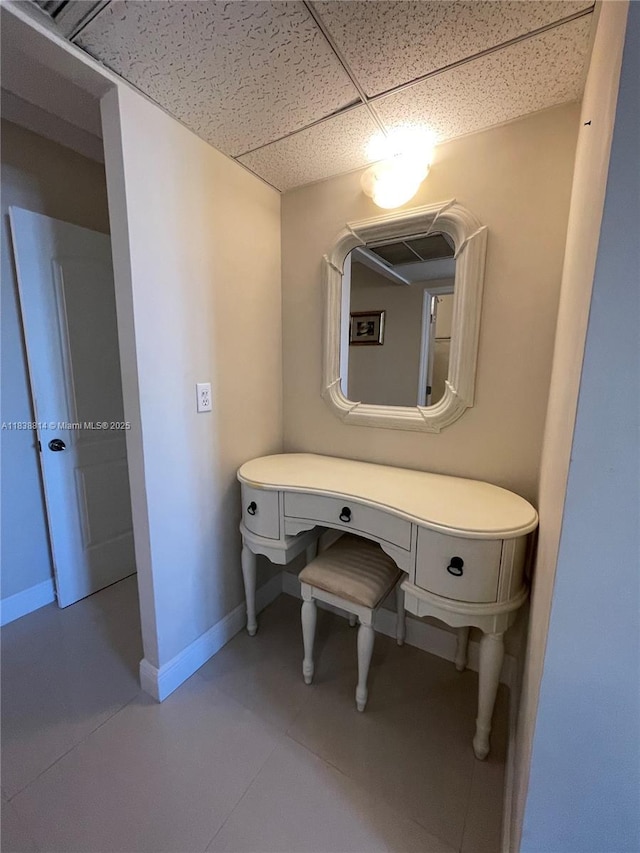 19390 Collins Ave Unit 902, Sunny Isles Beach, FL 33160 - bathroom with a drop ceiling and baseboards
