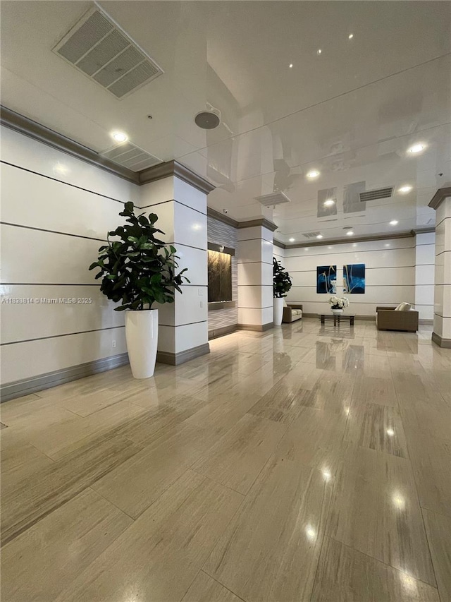 19390 Collins Ave Unit 902, Sunny Isles Beach, FL 33160 - building lobby featuring recessed lighting