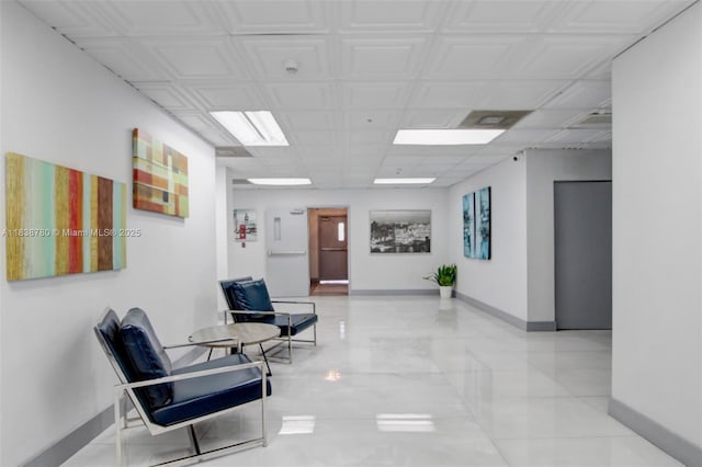 3410 Coral Way Unit 904, Miami, FL 33145 - hallway featuring baseboards
