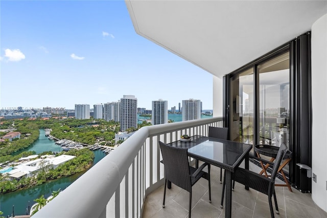 2000 Island Blvd Unit 2409, Aventura, FL 33160 - balcony with a water view, a city view, and view of marina