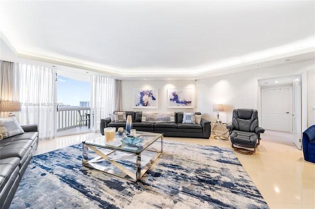 2000 Island Blvd Unit 2409, Aventura, FL 33160 - living room with a raised ceiling and recessed lighting
