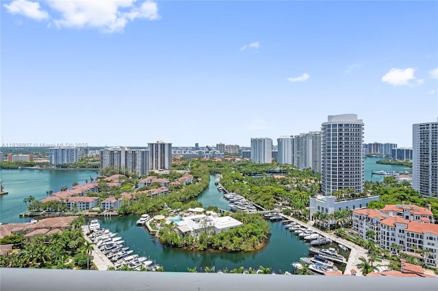 2000 Island Blvd Unit 2409, Aventura, FL 33160 - view of urban area featuring a large body of water and numerous boat docks