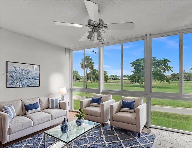 7684 NW 18th St Unit 202, Margate, FL 33063 - sunroom featuring golf course view and plenty of natural light