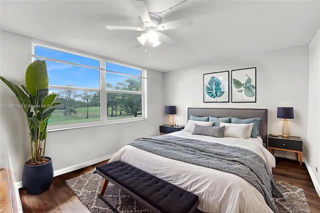 7684 NW 18th St Unit 202, Margate, FL 33063 - bedroom featuring wood finished floors and ceiling fan