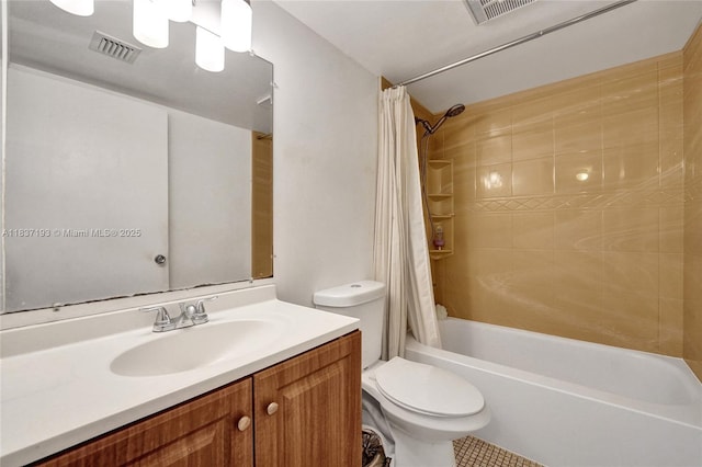 7684 NW 18th St Unit 202, Margate, FL 33063 - full bath with shower / tub combo with curtain, vanity, and tile patterned flooring