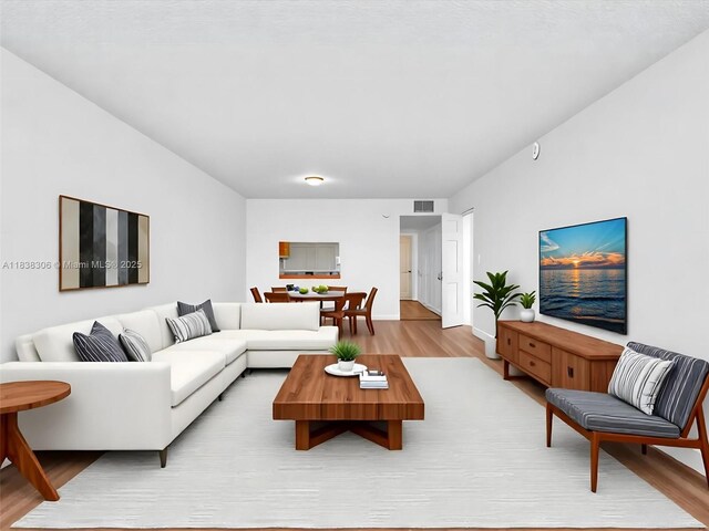 1170 NE 191st St Unit 24, Miami, FL 33179 - living room featuring wood finished floors and baseboards