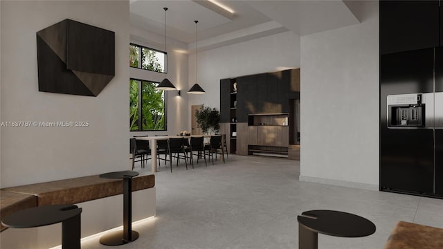 7861 SW 181st Ter, Palmetto Bay, FL 33157 - living area featuring a towering ceiling
