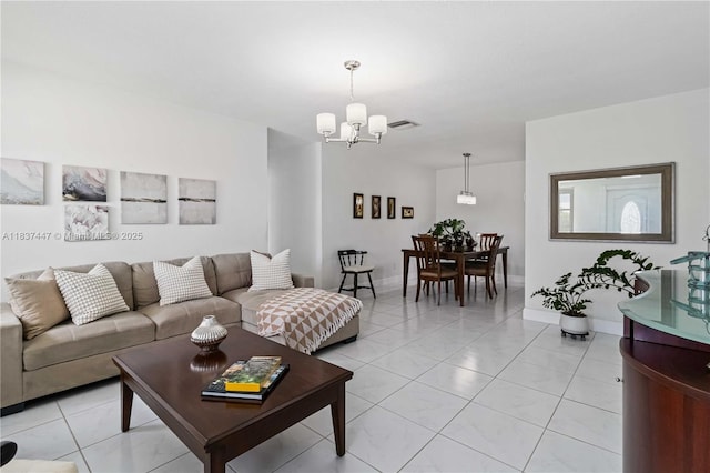 5723 NW 86th Ave, Tamarac, FL 33321 - living room with a chandelier