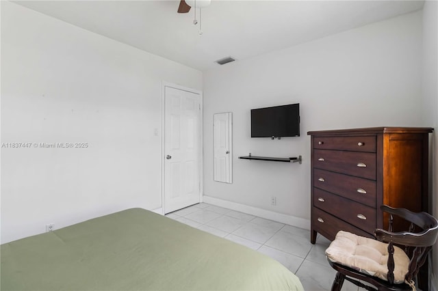 5723 NW 86th Ave, Tamarac, FL 33321 - bedroom with baseboards and a ceiling fan