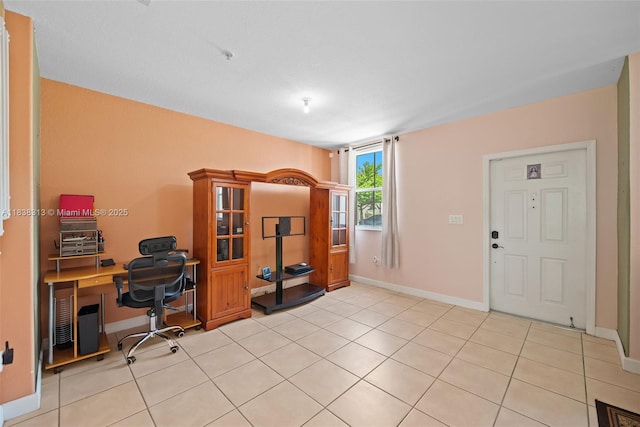 8079 W 36th Ave Unit 6, Hialeah, FL 33018 - home office featuring baseboards and light tile patterned flooring