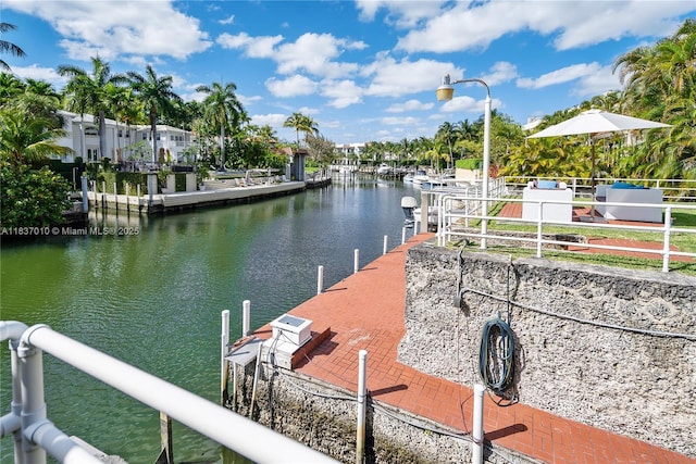 5308 Riviera Dr, Coral Gables, FL 33146 - dock featuring a water view