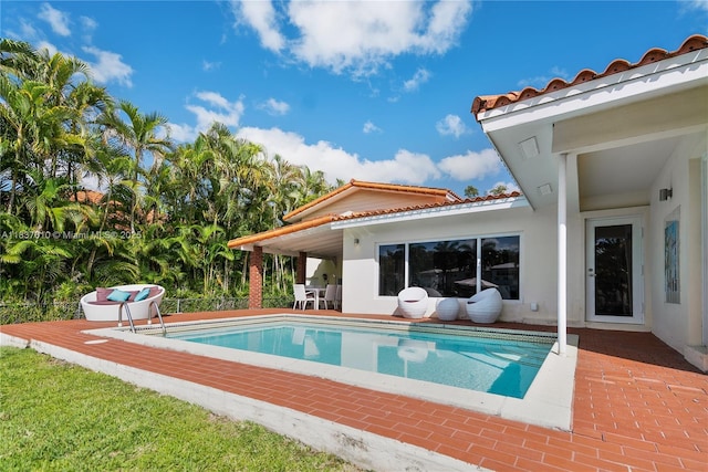 5308 Riviera Dr, Coral Gables, FL 33146 - swimming pool with a patio area