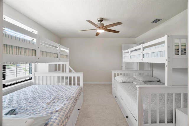8036 NW 78th St, Tamarac, FL 33321 - bedroom with light carpet and ceiling fan