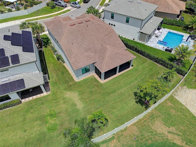 8036 NW 78th St, Tamarac, FL 33321 - view from above of property with a pool