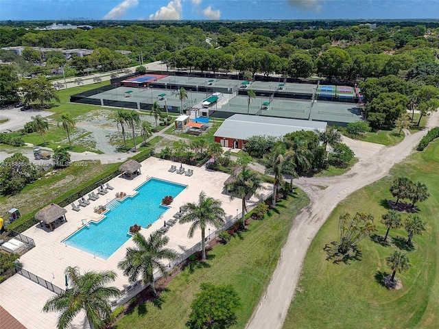 8036 NW 78th St, Tamarac, FL 33321 - drone / aerial view of a pool