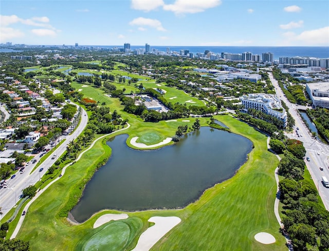 1821 Jefferson Ave Unit 202, Miami Beach, FL 33139 - drone / aerial view of city skyline and a large body of water